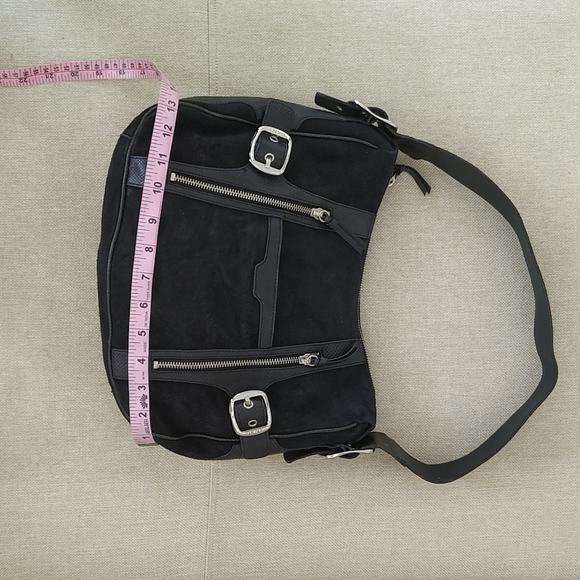 DKNY Suede Hobo Hand Bag - Picture 4 of 14